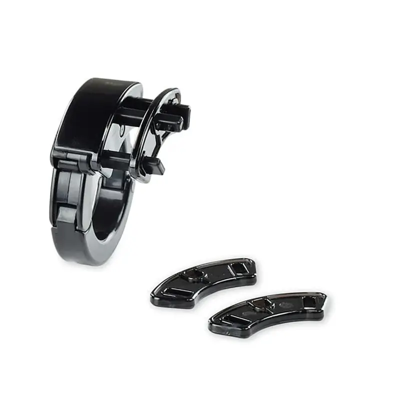 Obsidian Lock  Adjustable Black Male Chastity Cage Kit - Master