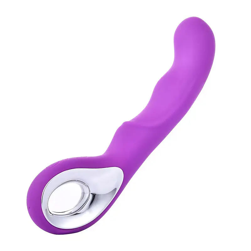 Curve Loop 10 Modes Purple G-Spot Vibrator with Finger Handle & USB Recharge - Master