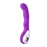 Curve Loop 10 Modes Purple G-Spot Vibrator with Finger Handle & USB Recharge - Master