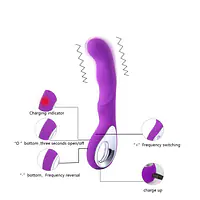 Curve Loop 10 Modes Purple G-Spot Vibrator with Finger Handle & USB Recharge - Master