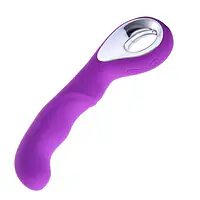Curve Loop 10 Modes Purple G-Spot Vibrator with Finger Handle & USB Recharge - Master
