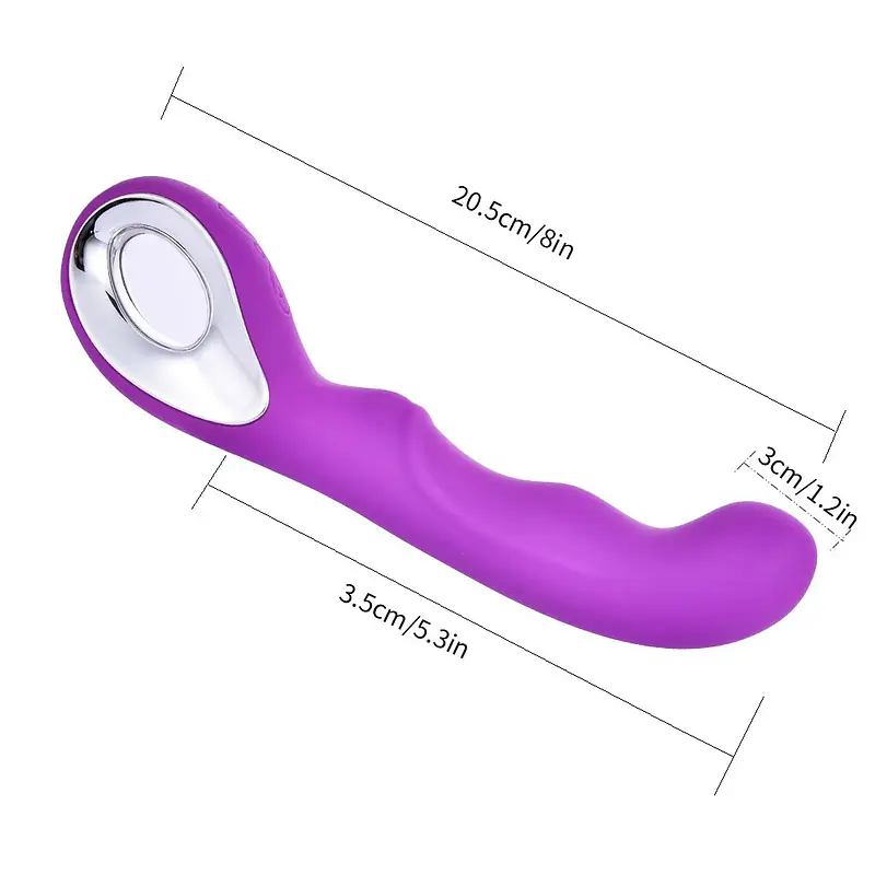 Curve Loop 10 Modes Purple G-Spot Vibrator with Finger Handle & USB Recharge - Master