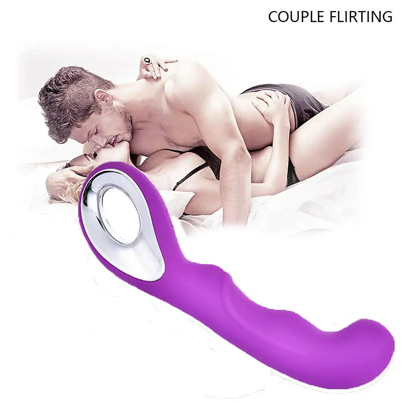 Curve Loop 10 Modes Purple G-Spot Vibrator with Finger Handle & USB Recharge - Master