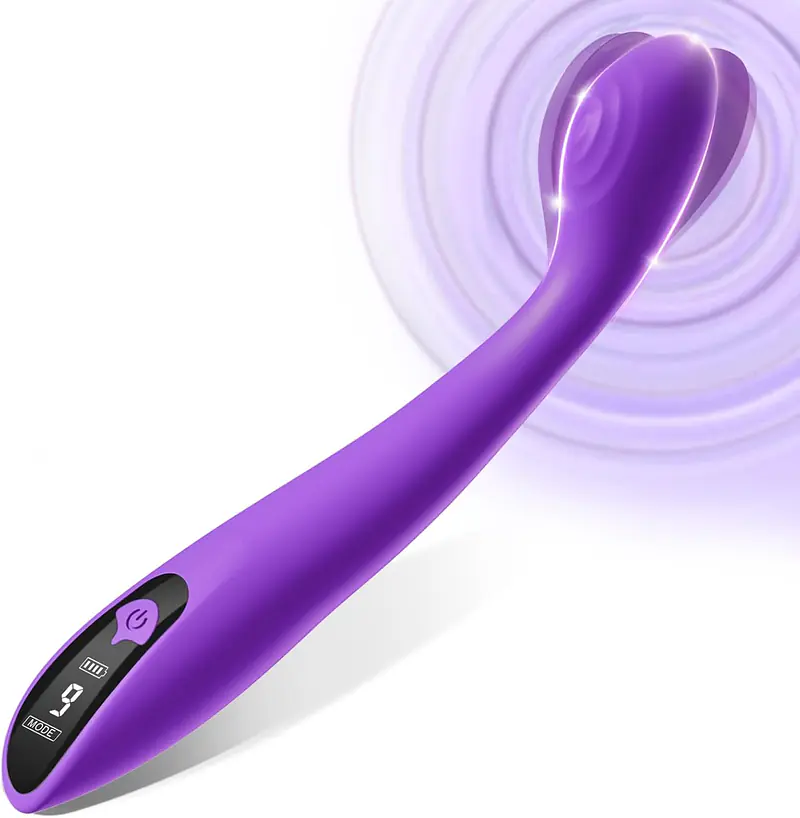 Violet Vibe 9 Vibrating Modes Vibrator with LED Display - Master