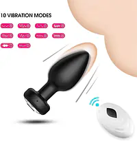 Obsidian Pulse Remote Control 10-Speed  Anal Butt Plug Vibrator Prostate Massager - Master
