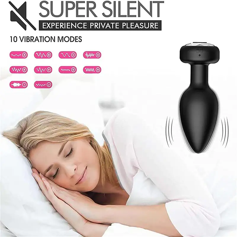 Obsidian Pulse Remote Control 10-Speed  Anal Butt Plug Vibrator Prostate Massager - Master