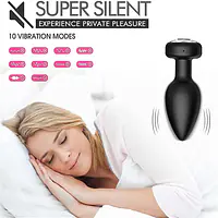 Obsidian Pulse Remote Control 10-Speed  Anal Butt Plug Vibrator Prostate Massager - Master