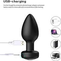 Obsidian Pulse Remote Control 10-Speed  Anal Butt Plug Vibrator Prostate Massager - Master