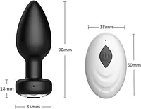 Obsidian Pulse Remote Control 10-Speed  Anal Butt Plug Vibrator Prostate Massager - Master