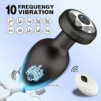 Obsidian Pulse Remote Control 10-Speed  Anal Butt Plug Vibrator Prostate Massager - Master