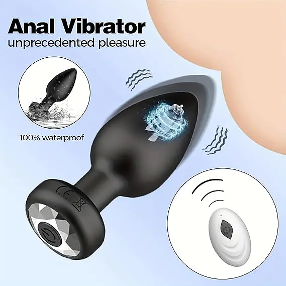 Obsidian Pulse Remote Control 10-Speed  Anal Butt Plug Vibrator Prostate Massager - Master