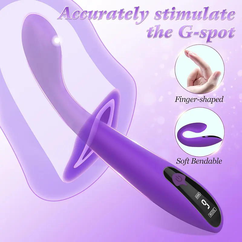 Violet Vibe 9 Vibrating Modes Vibrator with LED Display - Master