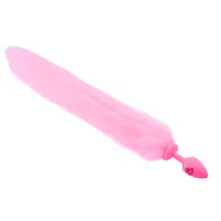 Kitty Fox Pink Fluffy Fox Tail Plug with Cat Claw - Master