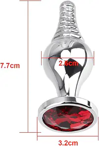 Pleasure Spiral Stainless Steel Plug (3-Inch) - Master