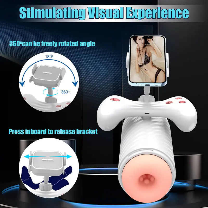 Thermo Vibe 360° – Telescoping Vibration Masturbator with Heating Function - Master