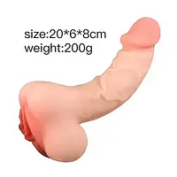 Dual Pleasure 2-in-1 Realistic Vagina with Penis Extender Sleeve - Master