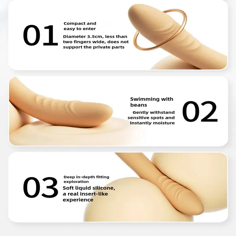 Has Love Real Skin Power Vibe 10 Modes G-Spot & Clitoral Vibrating Dildo - Master