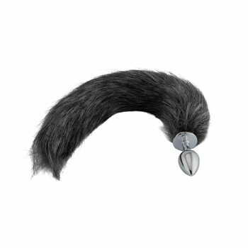 Foxy Kink Stainless Steel Butt Plug with Faux Fur Tail