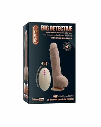 Big Detective Wireless Dildo with 20 Different Modes of Vibration 