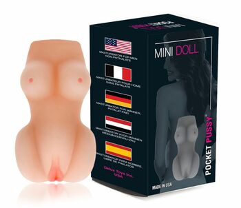 Mini doll pocket pussy for men (free lubricant)