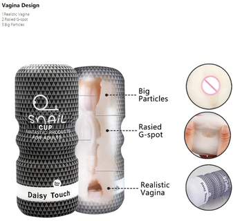 Snail daisy touch masturbation cup for men