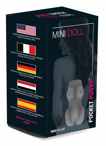 Mini doll pocket pussy for men (free lubricant)