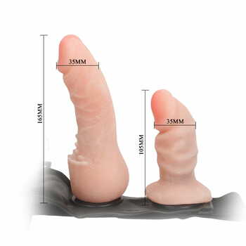 Balie Female Harness Ultra Double Strap-On Dildo