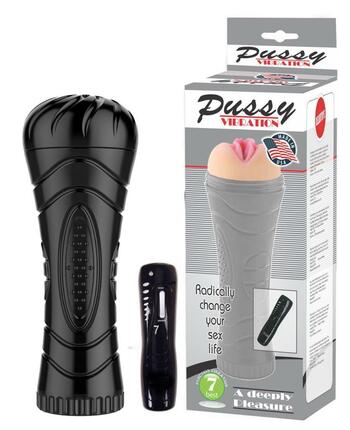 Vibrating fleshlight with 7 modes of vibration with free lubricant