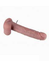 PowerPulse 8 Inch Vibrator and Head Rotating Dildo